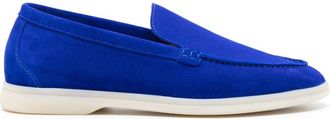 Scarosso Ludovica suede loafers - women - Suede - 38.5 - Blue
