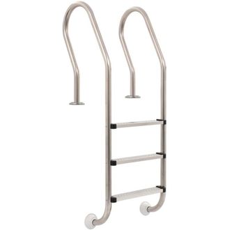 vidaXL Escalera Para Piscina 3 Pelda&ntilde;os Acero Inoxidable 304 120 Cm Vidaxl
