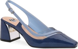 Ninety Union Regine Slingback Pump in Navy Multi at Nordstrom Rack, Size 12