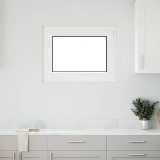 Berkfield Home Basement Window RISOR 80x60 cm Tilt&Turn DIN Right White