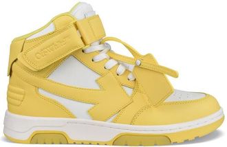 Off-white Wit uit kantoor Mid Sneakers
