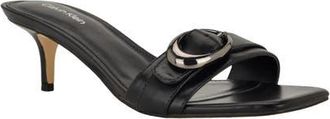Calvin Klein Neveena Kitten Heel Sandal in Black at Nordstrom, Size 5.5