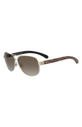 Kate Spade New York dalia2 58mm aviator sunglasses in 094R-Ha at Nordstrom Rack