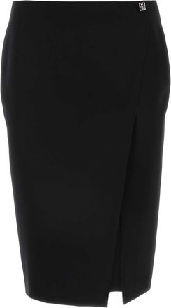 Givenchy Black Wool Skirt