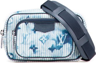 Louis Vuitton Pre-owned Womens Belt Bag Lv Pattern - Light Blue Textile - One Size