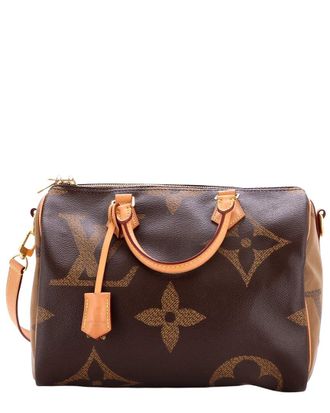 Louis Vuitton Speedy Bandouliere Bag Reverse Monogram Giant 30 (Authentic Pre- Loved)
