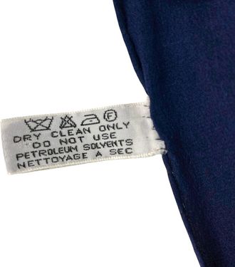 Chanel Navy Color Silk Scarf (Pre-Owned)