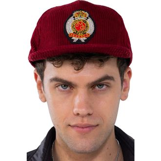 Members Only Corduroy Baseball Cap - Members Only Crest in Wine at Nordstrom