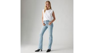 Levi's 725 High Rise Bootcut Jeans - Womens - 23X30 - Light Wash / Eternal Indigo Light