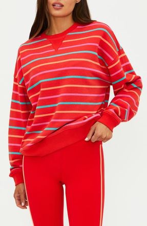 Beach Riot Devyn Oversize Sweatshirt in Strawberry at Nordstrom, Size X-Small