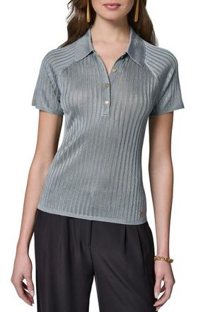 DKNY Rib Polo in Waterlily at Nordstrom, Size X-Large