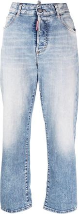 Dsquared2 straight-leg jeans - women - Polyester/Cotton/Elastane/Cotton - 38 - Blue