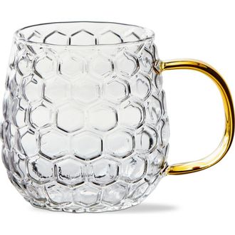 Tag Honeycomb Glass Mug Yellow Glass Everyday at Nordstrom