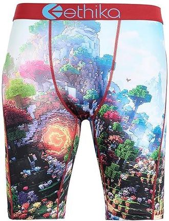 Ethika Block Bound Mens Underwear Black : 2XL, Polyester/Spandex