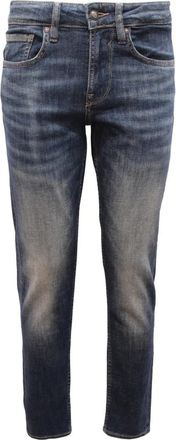 Guess Athletic Tapered Hennepvezel Broek - Heren - Slim Fit Jeans - Blauw - W27 - Hennep - Jeans