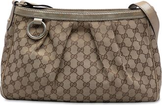 Gucci Pre-owned Womens Gg Canvas Sukey Crossbody - Sage Green Textile - One Size