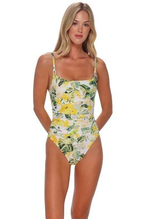 Sunsets Pamela One Piece Swimsuit in Isla Soleil Crepe at Nordstrom, Size X-Small