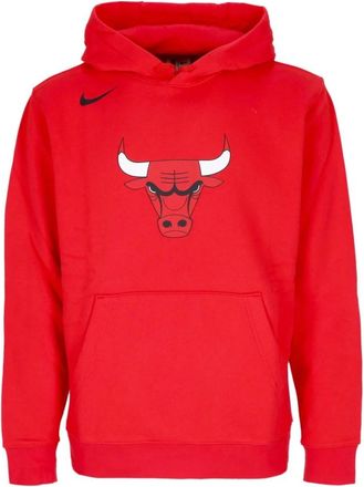 Nike Chicago Bulls Hoodie - Heren - Sportshirts - Rood - M - Katoen - Fitness
