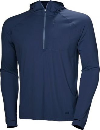 Helly Hansen Shine Solen 1/2 Zip Hoodie Funktionsshirt f&uuml;r Herren | blau