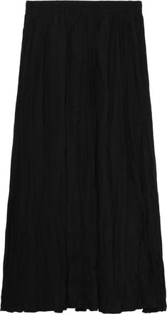 B+ab high-rise crinkled midi skirt - women - Polyamide/Viscose - S - Black