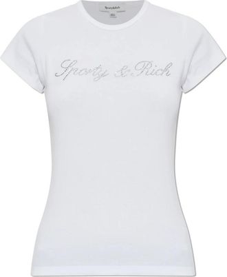 Sporty & Rich Tops, Dames, Wit, S, T-Shirts