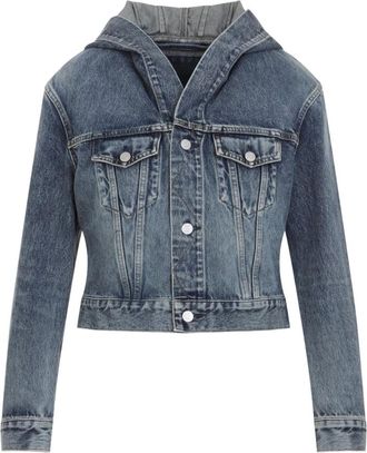 Alaia Giacca Trucker in denim - - Jackets - Donna - Blu - S