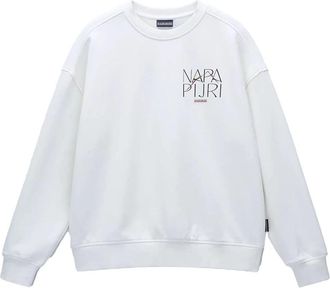 Napapijri Rhin Sweatshirt - Dames - Sweatshirts - Wit - M - Katoen - Hoodies & sweatvesten