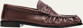 Saint Laurent Le Leather YSL Penny Loafers