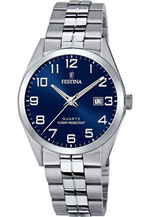 Festina F20437-3 Mens Classic Watch - Silver - One Size