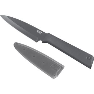 Kuhn Rikon Colori+ Non-stick Straight Paring Knife With Safety Sheath, 3.5-inch, Gray at Nordstrom