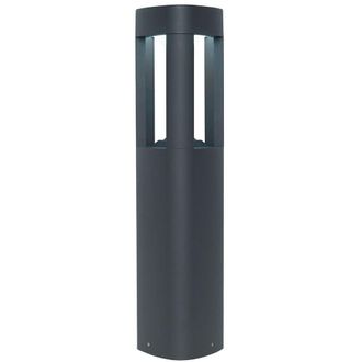 Loops Outdoor Post Bollard Light Grey Triangle Modern Garden Driveway Path Lamp LED