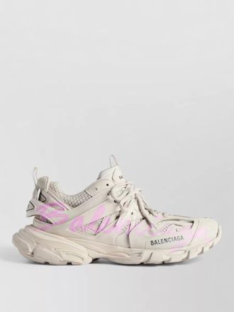 Balenciaga mesh and rubber low-top sneakers