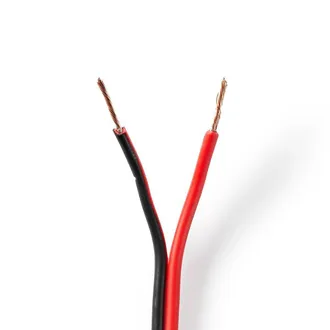 Nedis Cable De Altavoz 2x 075 Mm Acc 1000 Metros Redondo Pvc Rojo Negro Embalsamar