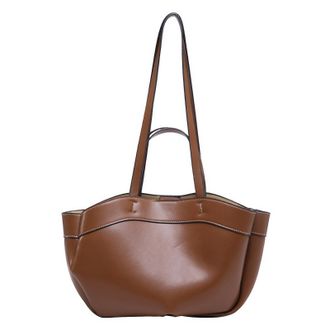 Generic Women Tote Bag Shoulder Handheld Tote Bag for Women and Girls (Dark Brown)
