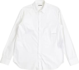 Jil Sander Camicia con abbottonatura nascosta - Bianco