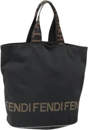 Fendi Pre-owned Nylon Tote Bag - Dames - Vintage Shopper - Zwart - ONE Size - Nylon - Vintage