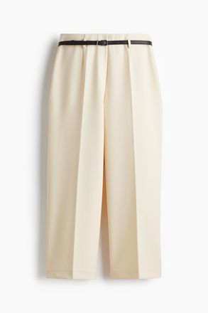 H&M Kn&ouml;chelhose mit G&uuml;rtel - Cremefarben