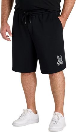 Psycho Bunny Big & Tall Olivier Pixel Bunny Shorts in Black at Nordstrom, Size 4X Big