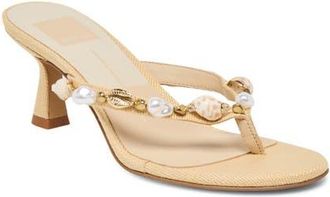 Dolce Vita Daksie Flip Flop in Light Natural Raffia at Nordstrom, Size 7.5