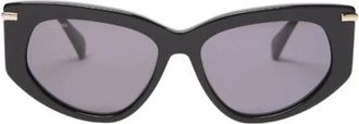 Max Mara Cat-eye acetaat zonnebril - Dames - Zonnebrillen - Zwart - ONE Size - Accessoires