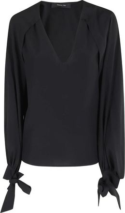 Federica Tosi Blouses - Dames - Blouses - Zwart - M - Overhemden