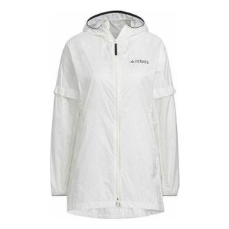 adidas (WMNS) adidas Terrex Windbreaker Jacket White HY4699