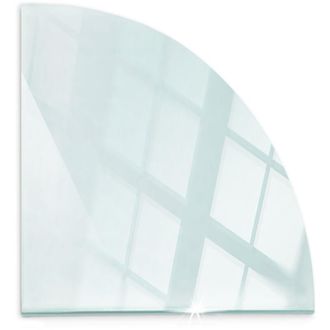 Tulup Piastra per Camino di Vetro Temperato Quadrante 100x100 Protezione dal Calore Resistente a Scintille e Graffi Elegante Trasparente Duraturo