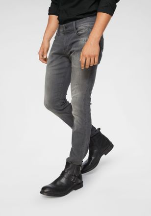 G-Star Skinny-fit-Jeans G-STAR 51010, Herren, Gr. 31, L&auml;nge 30, grau (it aged), Denim/Jeans, Obermaterial: 70% Baumwolle, 28% Polyester, 2% Elasthan, Destroy