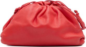 Bottega Veneta Pre-owned Clutches, female, Red, Size: ONE SIZE Pre-owned Leather Top Handle Bag