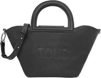 Tous Tous, Tassen, Dames, Zwart, ONE Size, Zwarte leren dames crossbody tas