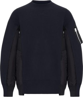 sacai Cotton Blend Sweatshirt