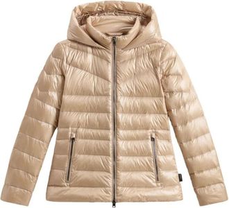Woolrich Gewatteerde gewatteerde jas - Dames - Gewatteerde jassen - Beige - S - Jassen