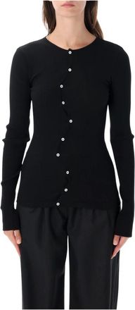 OperaSPORT Claire Seamless Cardigan - Dames - Vesten - Zwart - S - Katoen - Truien & Vesten