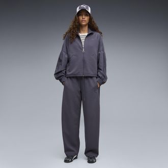 Puma Pantaloni HER dal taglio morbido da donna, Abbigliamento, Grigio, XL